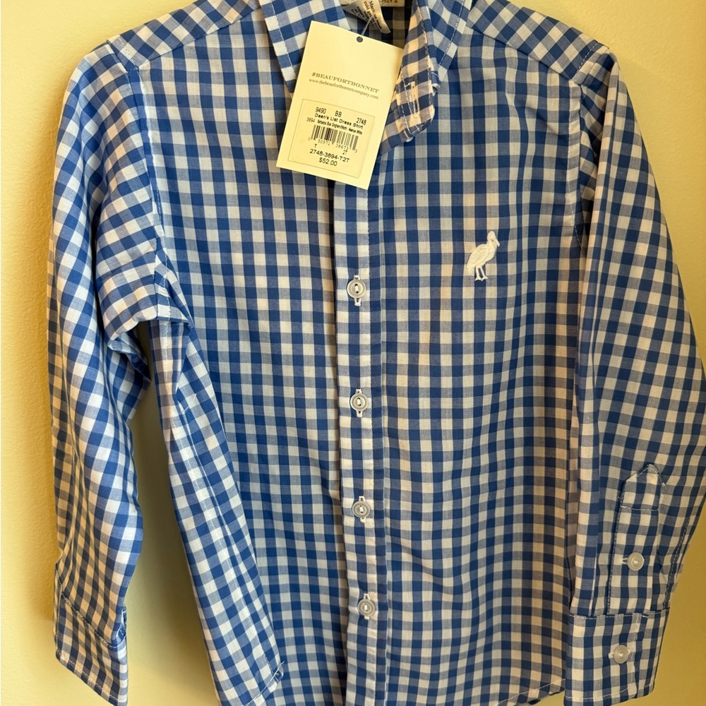 TBBC Deans List Dress Shirt. Barbados Blue